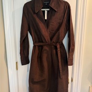 Banana Republic suede wrap dress, Size 6.